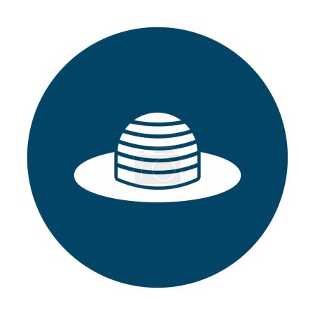 Illustration for Vector illustration of Sun Hat icon - Royalty Free Image