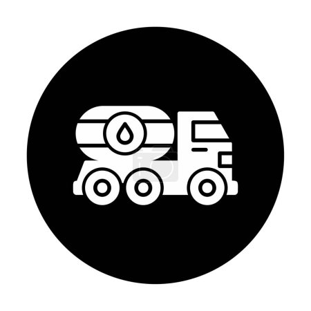 Ilustración de Icono de camión de aceite vector ilustración - Imagen libre de derechos
