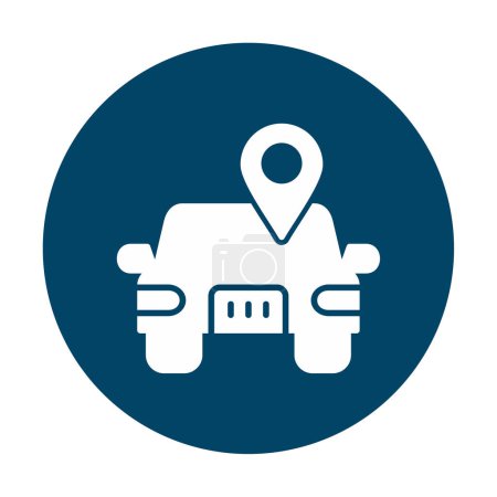 Photo for Car Location icon vector illustration - Royalty Free Image