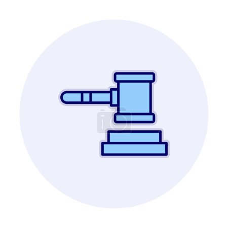 Illustration for Judge gavel icon. vector illustration design - Royalty Free Image