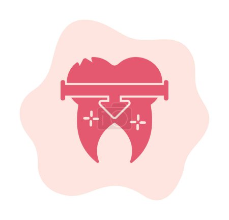 Illustration for Teeth Treatment icon, vector illustration - Royalty Free Image
