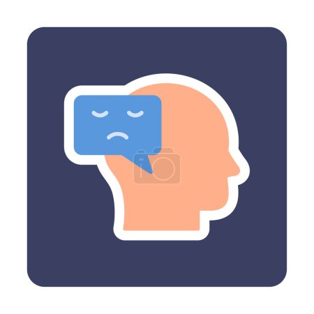 Negative Thinking concept icon vector illustration