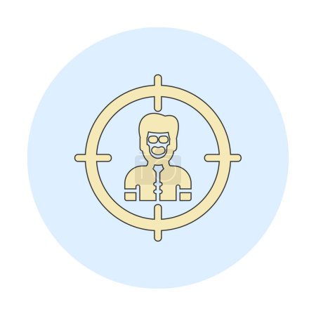 Illustration for Target icon, vector illustration simple design - Royalty Free Image