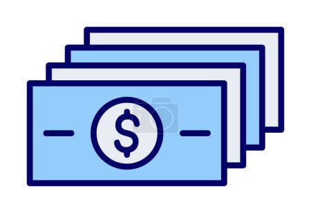 Illustration for Money flat icon, vector illustration - Royalty Free Image