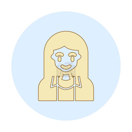 Illustration for Vector female Tourist avatar character - Royalty Free Image