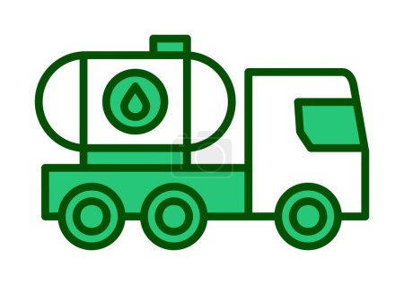 Illustration for Oil Tank icon vector illustration - Royalty Free Image