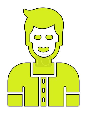Ilustración de Avatar hombre icono, vector de ilustración - Imagen libre de derechos