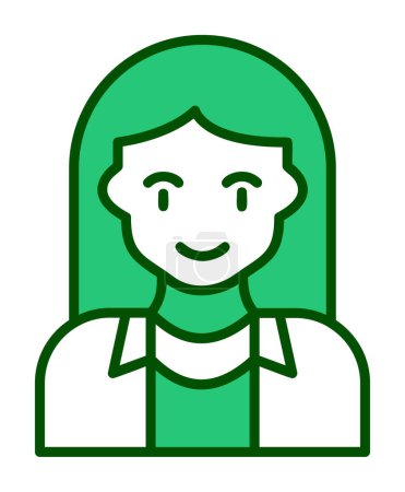Ilustración de Vector femenino carácter avatar turístico - Imagen libre de derechos
