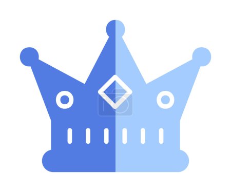 Illustration for Crown . web icon simple illustration design - Royalty Free Image