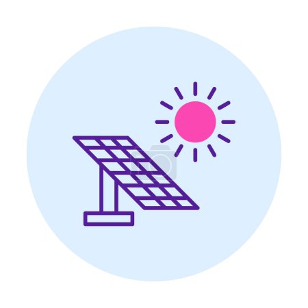 Ilustración de Panel solar icono vector ilustración - Imagen libre de derechos