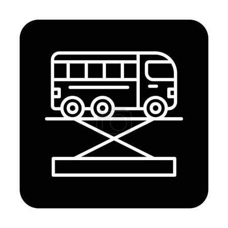 Illustration for Bus Jack. web icon simple illustration - Royalty Free Image
