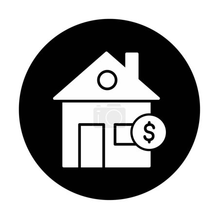 Téléchargez les illustrations : Immobilier icône vectoriel illustration modèle graphique - en licence libre de droit