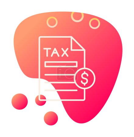 Illustration for Vector illustration of Tax Payment icon - Royalty Free Image