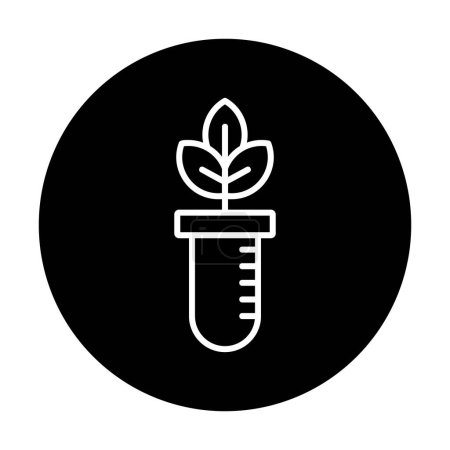 Illustration for Plant in the test tube icon, vector illustration - Royalty Free Image