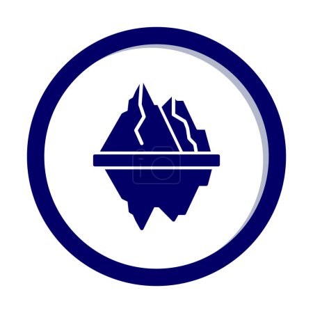Ilustración de Iceberg vector icono ilustración aislada - Imagen libre de derechos