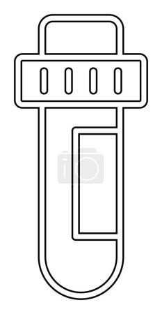 Illustration for Test Tube modern icon vector illustration - Royalty Free Image
