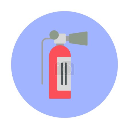 Ilustración de Plano extintor de incendios simple. icono web - Imagen libre de derechos