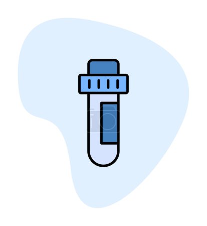 Téléchargez les illustrations : Test Tube modern icon vector illustration - en licence libre de droit