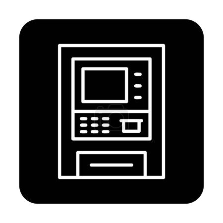 Ilustración de Icono ATM ilustración vectorial - Imagen libre de derechos
