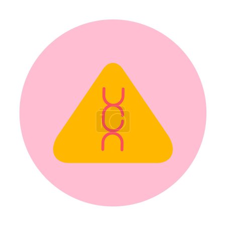 Ilustración de Ilustración del icono del vector de signo triangular carcinógeno - Imagen libre de derechos