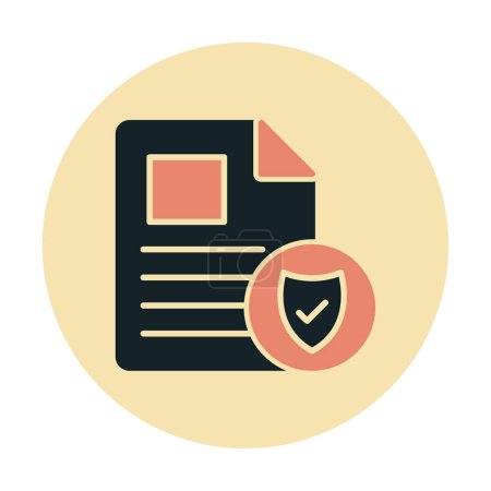 Illustration for Approved Document icon, vector illustration simple design - Royalty Free Image