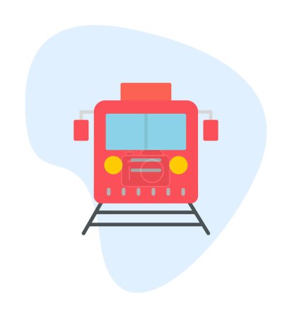 Ilustración de Icono del tren, ilustración vectorial - Imagen libre de derechos