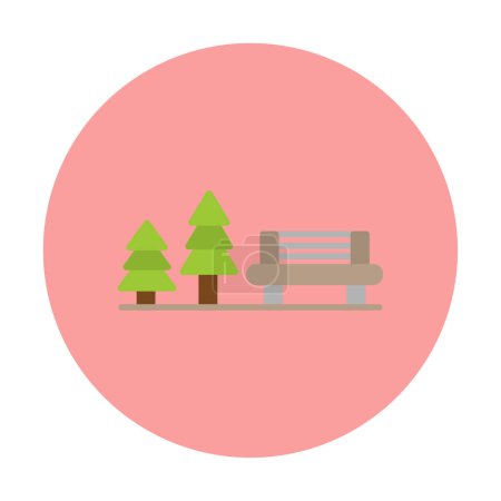Ilustración de Área de descanso icono web, ilustración vectorial - Imagen libre de derechos