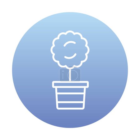 Illustration for Myrtus plant icon vector illustration - Royalty Free Image