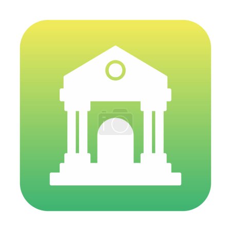 Illustration for Museum building icon vector illustration - Royalty Free Image