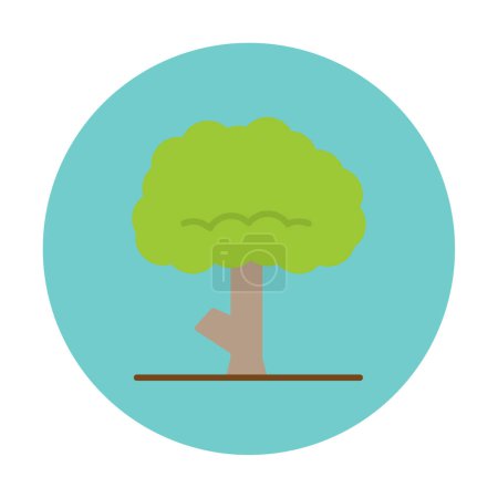 Ilustración de Árbol icono web vector ilustración - Imagen libre de derechos
