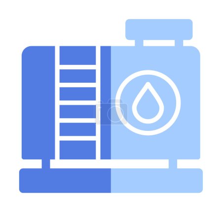 Illustration for Factory tank icon, vector illustration - Royalty Free Image