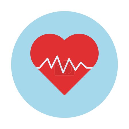 Illustration for Heart icon, vector illustration simple design - Royalty Free Image