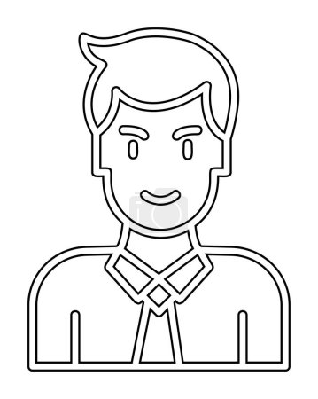 Ilustración de Hombre icono web, ilustración vectorial - Imagen libre de derechos