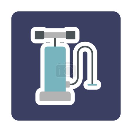 Illustration for Air Pump web icon vector illustration - Royalty Free Image