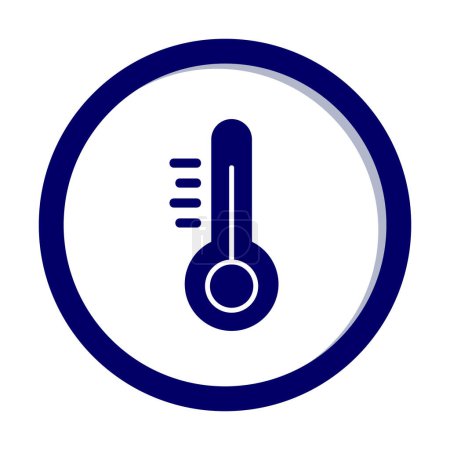 Ilustración de Ilustración vectorial del icono del termómetro moderno - Imagen libre de derechos