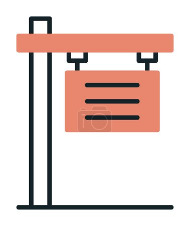 Ilustración de Letrero. icono web diseño simple - Imagen libre de derechos