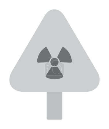 Illustration for Radiation sign. web icon simple design - Royalty Free Image