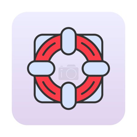 Illustration for Vector illustration of a Lifebuoy icon - Royalty Free Image