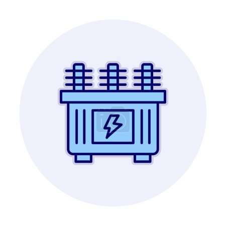 Illustration for Battery power icon vector illustration. Transformer - Royalty Free Image
