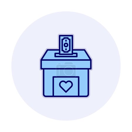 Photo for Donation box vector icon - Royalty Free Image