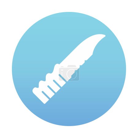 Illustration for Simple knife icon vector illustration - Royalty Free Image