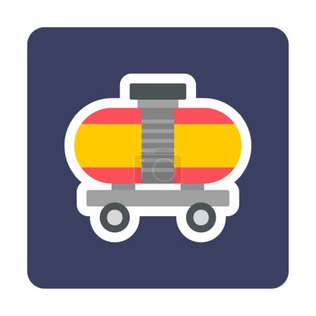 Train, wagon shipping icons. Logistic pictograms for cargo