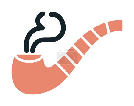 tabaco fumar pipa icono, vector de ilustración