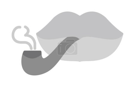 Ilustración de Plano fumar icono vector ilustración diseño - Imagen libre de derechos