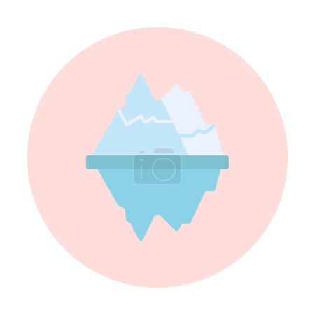 Ilustración de Iceberg vector icono ilustración aislada - Imagen libre de derechos