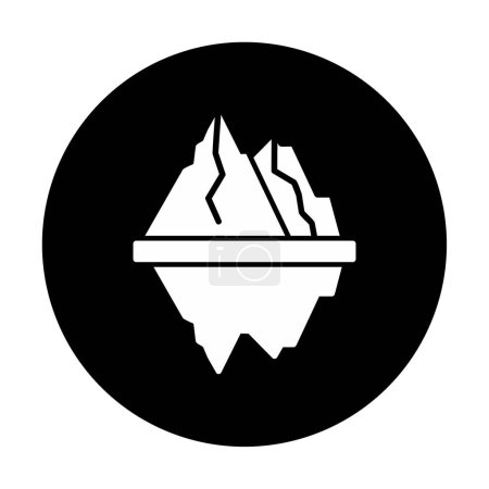 Téléchargez les illustrations : Iceberg icône vectorielle illustration isolée - en licence libre de droit