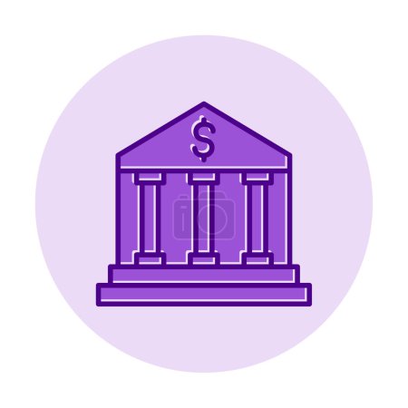 Illustration for Bank icon, vector illustration - Royalty Free Image