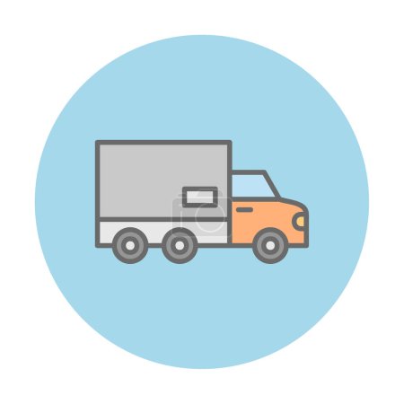 Téléchargez les photos : Icône de camion de livraison, illustration vectorielle - en image libre de droit