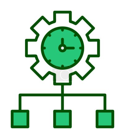Ilustración de Vector illustration of Time Management modern icon - Imagen libre de derechos