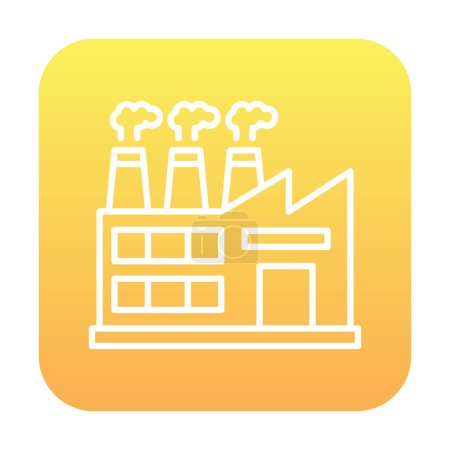 Illustration for Factory icon, vector illustration simple design - Royalty Free Image